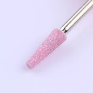 3 / 32&quot; Manicure Pedicure Cuticle Clean Tools Rotary Burr Ceramic Stone Nail Drill Bit For Nail Drill Machine