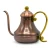 Import 304 gooseneck coffee kettle wholesale factory price arabic coffee pot dallah spout tea pot  brass copper coffee pot turkish from China