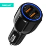 31W Car Quick Charging Adapter 3.1A QC 3.0 Car Charger Dual USB