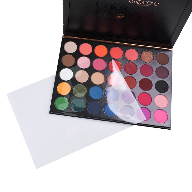 35 Colors Eyeshadow Palette Waterproof OEM Makeup Glitter Pigmented Eyeshadow Private Label OEM Cosmetics