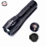 3.7V XML-T6 high power Portable 1000 Lumens Aluminum tactical zoomable USB rechargeable LED flashlight, flash light, flashlights