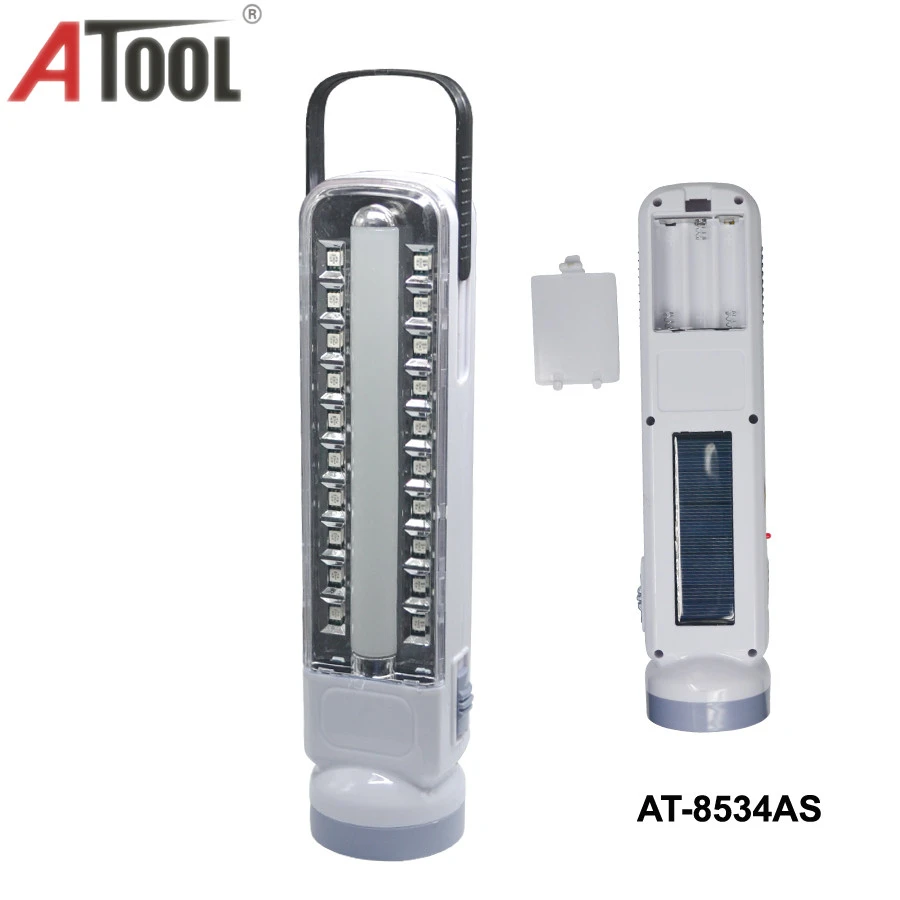 3*AA+ solar rechargeable LED emergency light portable lamp