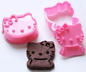 3D cartoon Hello Kitty cake mold baking cookies cutter DIY tools
