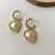 Import 4 Designs Twisted Circle Love Heart Earring Cluster Pearl Door Knocker Earrings for Women Baroque Vintage Dainty Elegant Jewelry from China