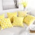 Import 45*45CM Yellow Embroidered Cushion Covers Wholesale Sofa Cushion Cover Decorative Factory Direct Sale from China