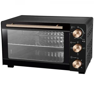 45L 100-250 degree adjustable electric toaster oven baking oven countertop oven with hot plate