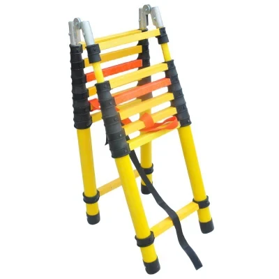 4m Non Conductive Extension Folding Telescoping Insulated Fiberglass Ladder