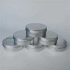4oz Empty Metal Tin Box 120ml Silver Aluminum Round Tin Cosmetic Cream Aluminum Jar