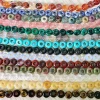 4x10mm Natural Stone Big Hole Round Shape Gemstone Beads for Jewelry Making Chain Earrings Necklace Accessories
