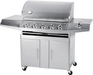 5 burner gas bbq grill with cover