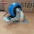 Import 5 inch industrial Blue elastic rubber swivel caster wheels with roller bearing from China
