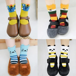 5 Pairs/Lot Cartoon Baby Socks Spring Autumn Children Socks Breathable Cotton Kid Socks for Boys Girls Hosiery