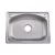 Import 5641 Standard size flexible durable single bowl 201stainless steel kitchen sink with drain board from China