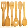 6 Pieces Kitchen Set Serving Tools Cooking Utensil Natural Wooden Bamboo Cooking & Serving Utensils