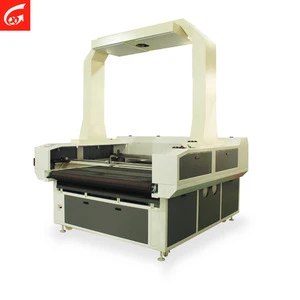 60-150w Full view camera+CCD acrylic plastic cloth marble cutting machine cnc laser machine