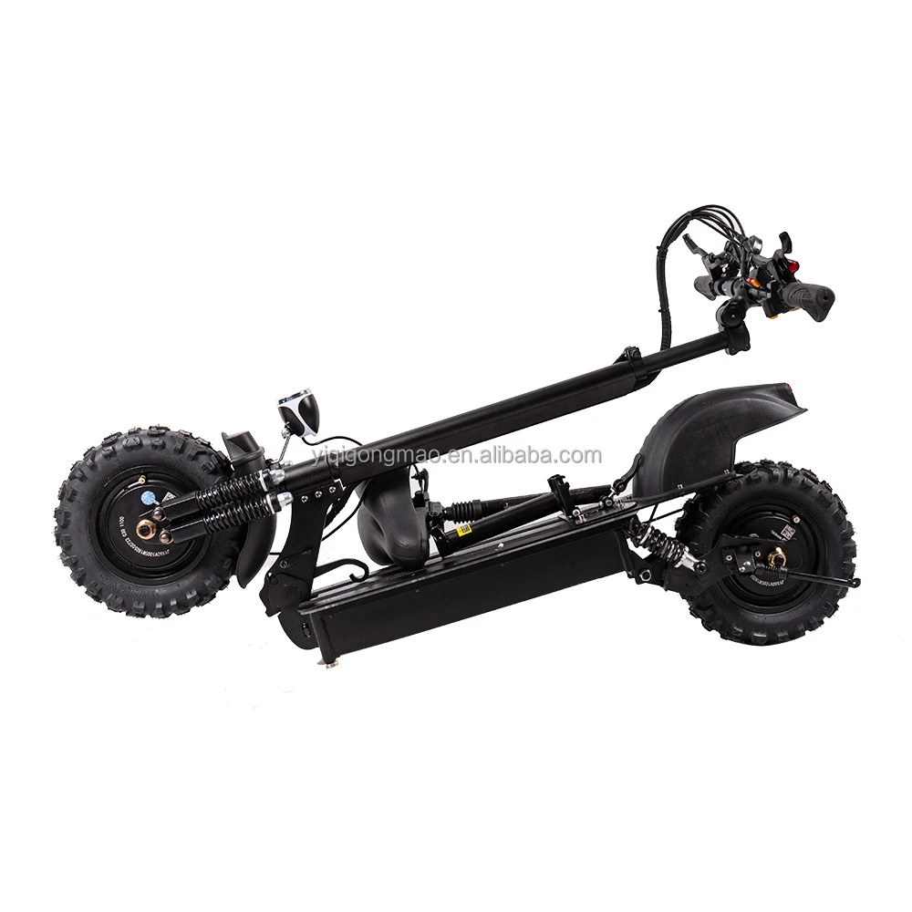 60v 10 inch 1600W powerful electric motorcycle dual motors hot sale good quality wholesale e scooter with seat