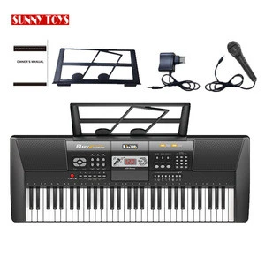 61 keys digital instrument piano musical keyboard organ toy electronic keyboard for kids with microphone