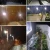 Import 64 led waterproof solar wall garden lamp motion sensor lamp from China