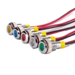 6mm Flash Metal Indicator Light Waterproof Led Lamp 220V Blink Twinkle Motorbike Indicatorl Light