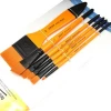 6pcs artist paint brush nylon hair set for watercolor acrylic oil painting art brushes drawing art supplies