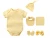 Import 6pcs new born baby clothes 2020 solid infant clothing  baby romper set summer romper set from China