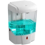 700 ml wall mounted infrared sensor touchless refillable automatic plastic liquid soap dispenser for bathroom and kitchen