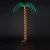 7&#39; Tropical Lighted Holographic Rope Light Indoor Outdoor Palm Tree Yard Decoration