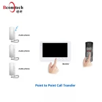 7inch video intercom wired doorbell intercom system support audio door phone/ handset