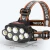 Import 8 Heads Super Bright Rechargeable Headlamp Oem 5000 Lumen Most Powerful Head Torch Lights from China