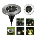 8-LED Solar powered Ground Lights Outdoor Waterproof Landscape Lighting Solar Lawn Lamp For Gardens Walkways