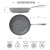 8&quot;10&quot; Granite Material Chinese Kitchen Cooking Non Stick Frying Pan Cookware Set With Lid And Stainless Steel Handele