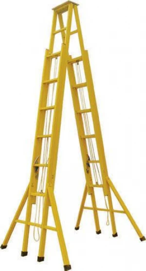 A type fiberglass ladder insulated step ladder