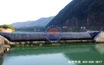 Air inflatable rubber dam for hydraulic project