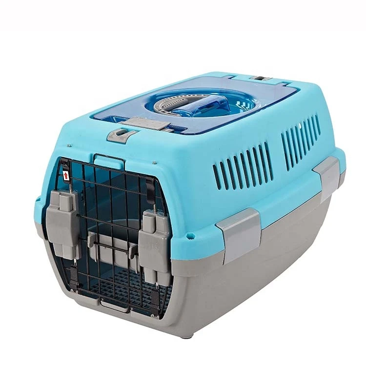 Airline Approved Hot Selling Portable Small Luxury Plastic Dog Pet Cages, Carriers
