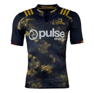 All New Zealand sublimation printing stiped rugby jersey league jerseys with black and other color