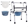 Aluminum lightweight walker folding adjustable walker with commode set foldable shower chair