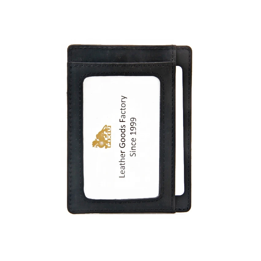Amazon Hot Products RFID Crazy Horse Leather Card Holder Card wallet