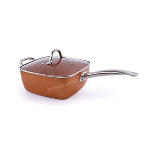 Amazon hot sale non stick fry pan new style pats and pans set  high quality copper cookware set  made in China