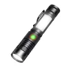 Amazon Power COB Sidelight Aluminium Pen Clip Magnet Tactical Flashlight LED Hunting Rechargeable Hand Torch Light