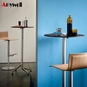 Amywell Modern foldable commercial more than 1M high top compact HPL bar table