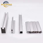 Anodised silver glass bead blasting aluminum tile trim profile for led strip