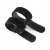 Antiskidding Silicone Elastic black hook and loop strap
