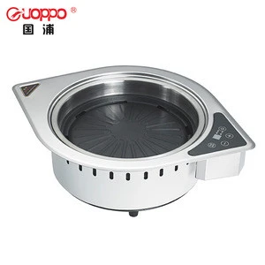 Attractive fashion restaurant korean table bbq grill, infrared electric hotpot barbecue grill