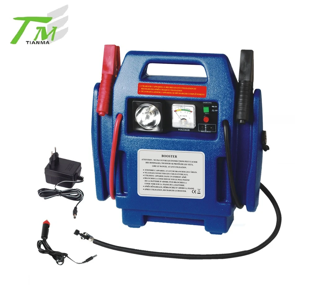 Auto Emergency power station portable Battery Booster Car Jump Starter 12V with air compressor