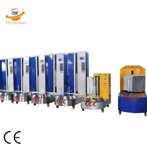 Automatic airport stretch wrapping machine/baggage wrap machine