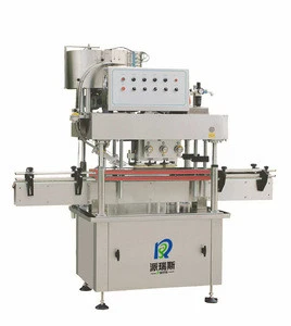 Automatic High Speed Inline Type Bottle Capping Machine For Plastic Screwing Cap