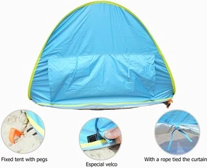 Baby Beach Tent Pop Up Portable Shade Pool UV Protection Sun Shelter for Infant ,easy to set up.