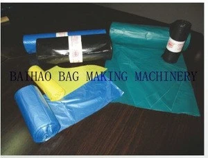 Baihao China Good Quality Roll Garbage Plastic Bag Making Machine