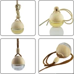 ball shaped hanging car air freshener glass car perfume bottle