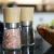 Import bamboo bottle lid ceramic kitchen seasoning  salt and pepper grinder mill wood wooden shaker spice grinder from China